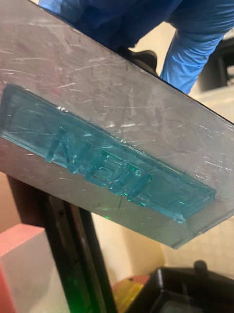 I removed the build plat from the printer