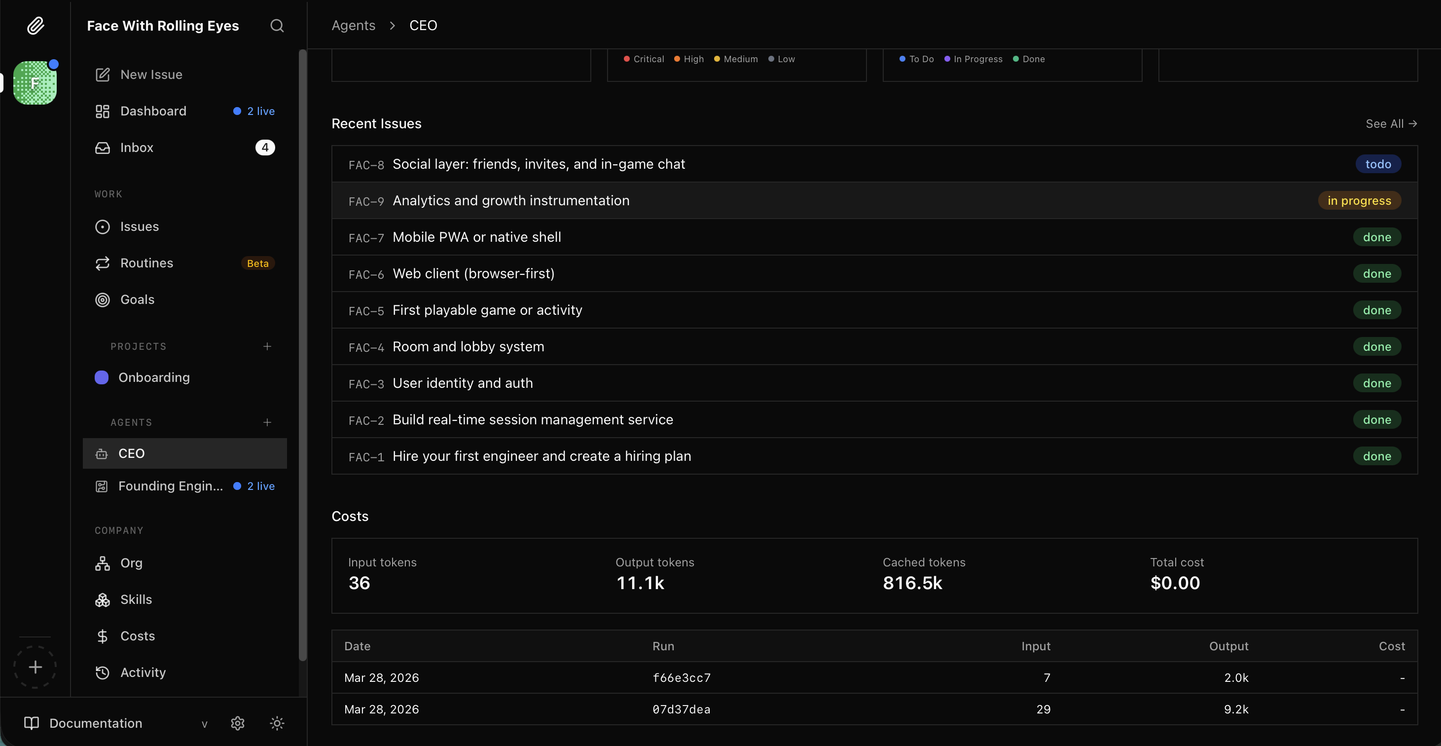 I saw the CEO dashboard update — FAC-7 Mobile PWA done