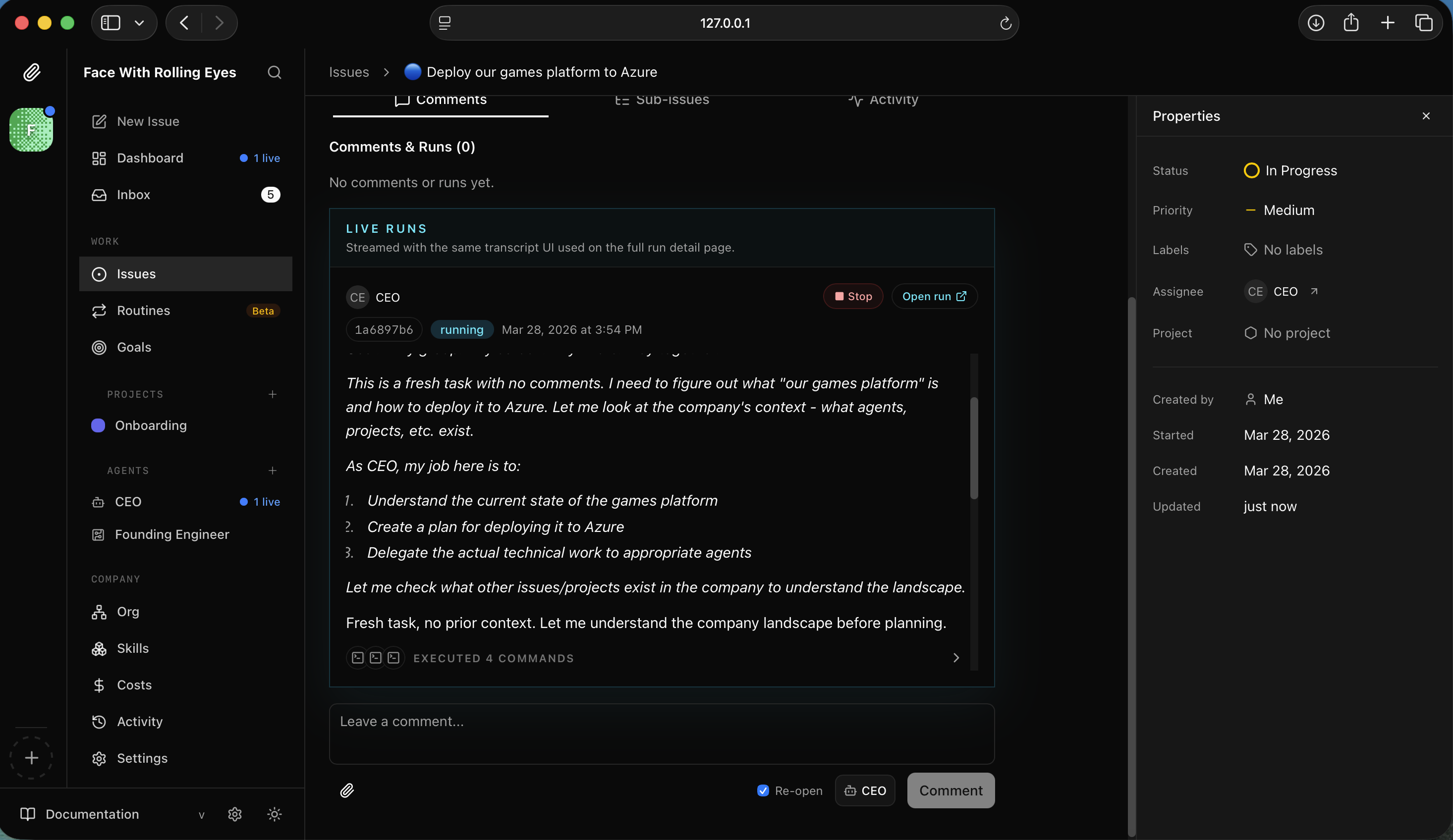 I watched the CEO read the codebase and understand what it was deploying