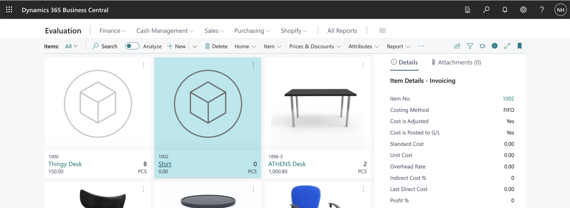 The Business Central item has been added