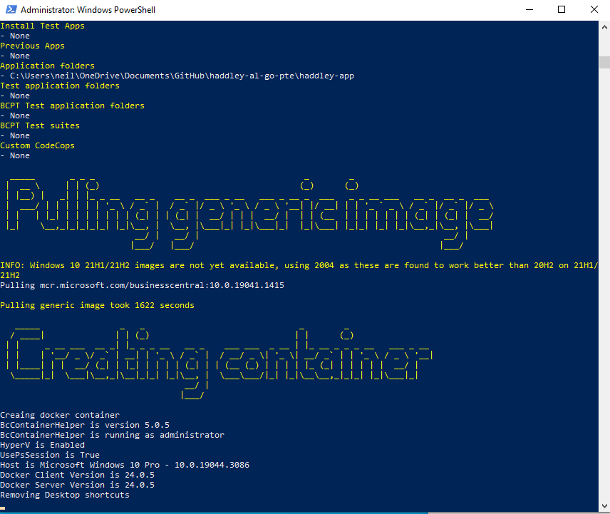 Creating the docker image