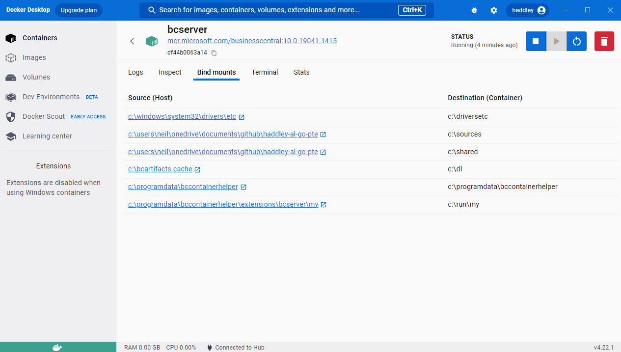 Laptop folders are available inside the container