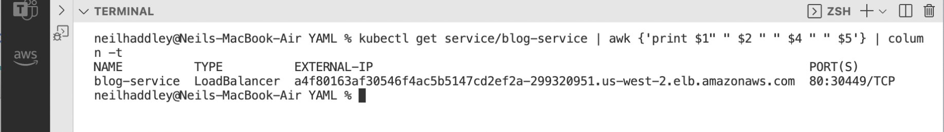 load balancer url