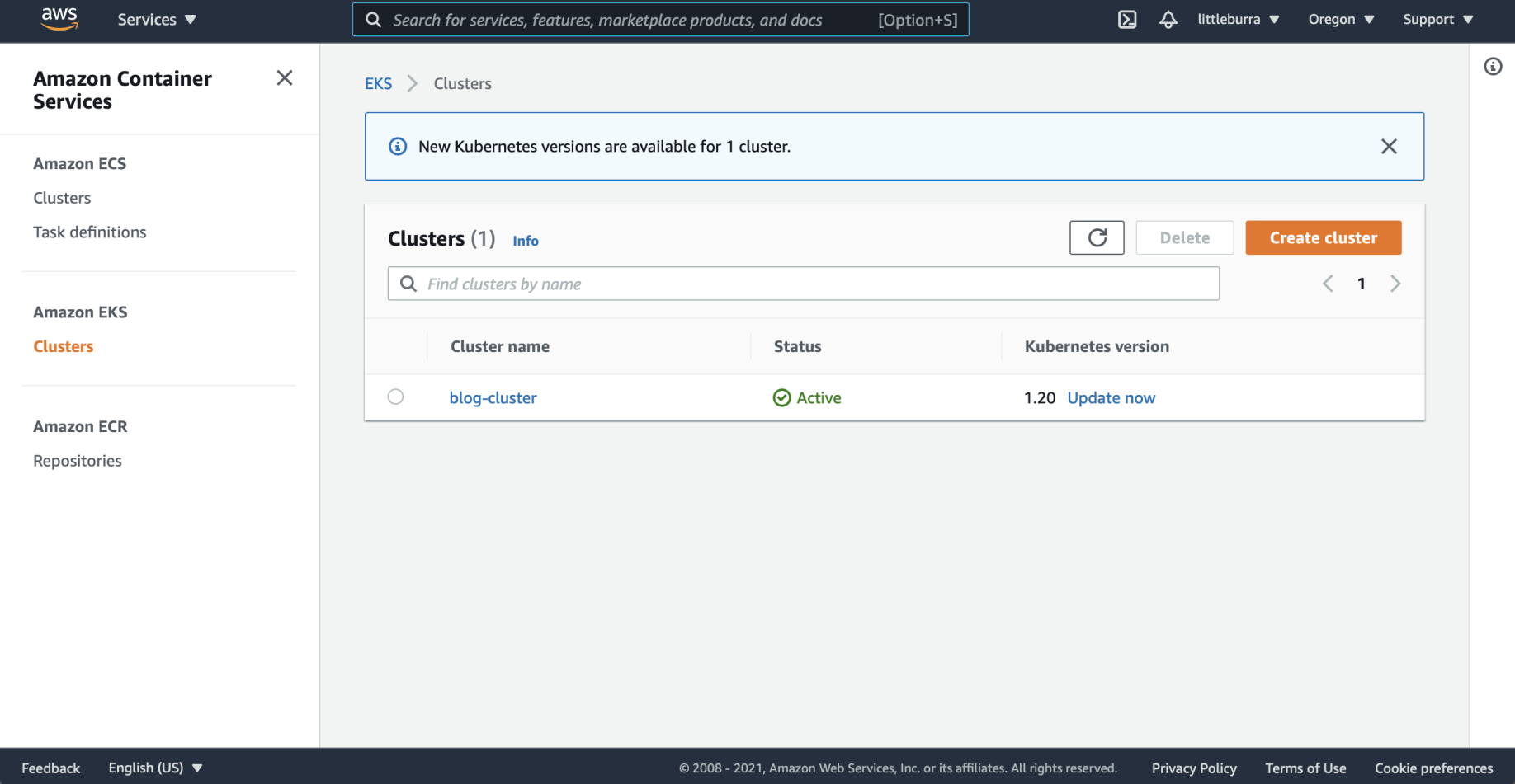 blog-cluster active