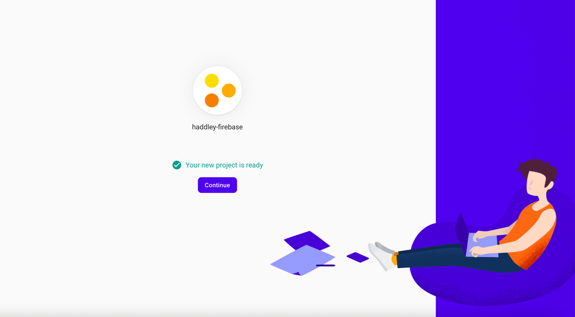 firebase project has been created