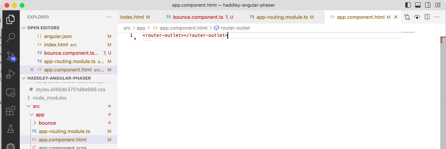 I removed unnecessary html