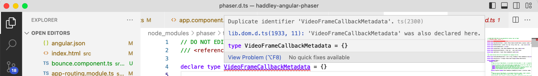 VideoFrameCallbackMetadata issue