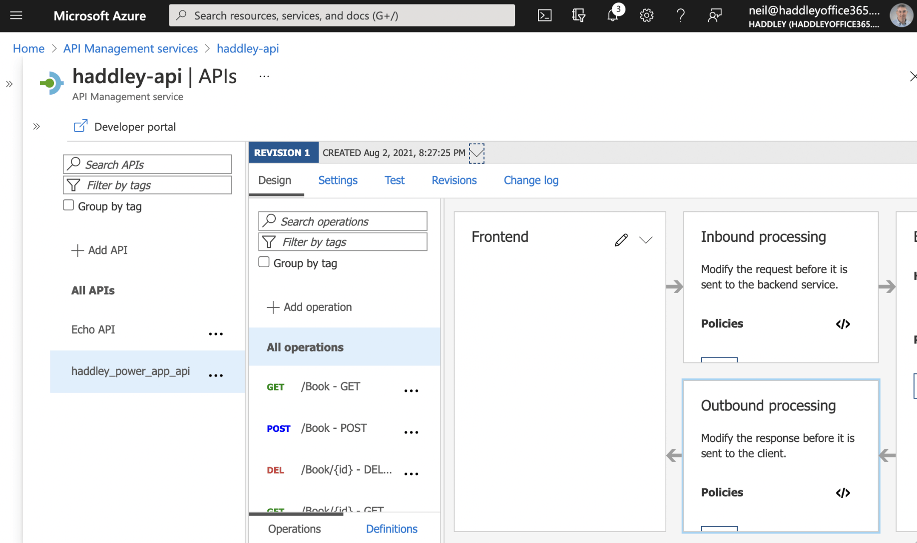 Review API details