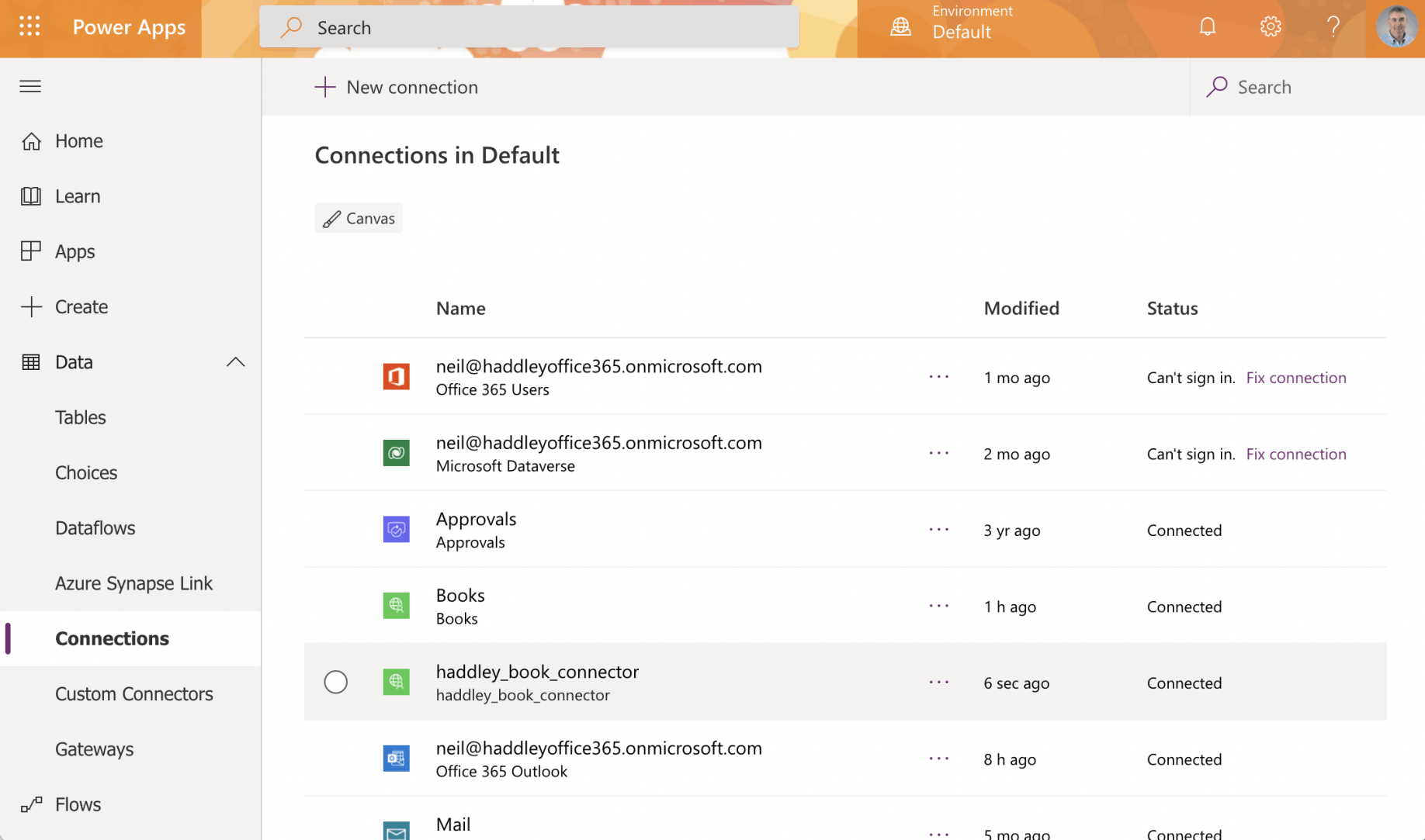 The new connection has been created