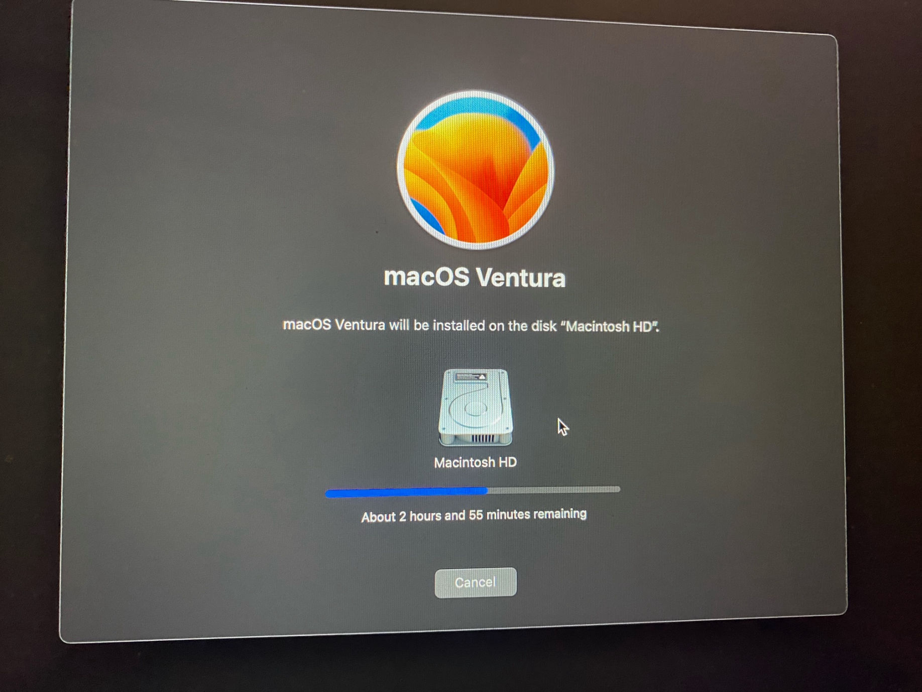Installation takes 3 hours (approximately)