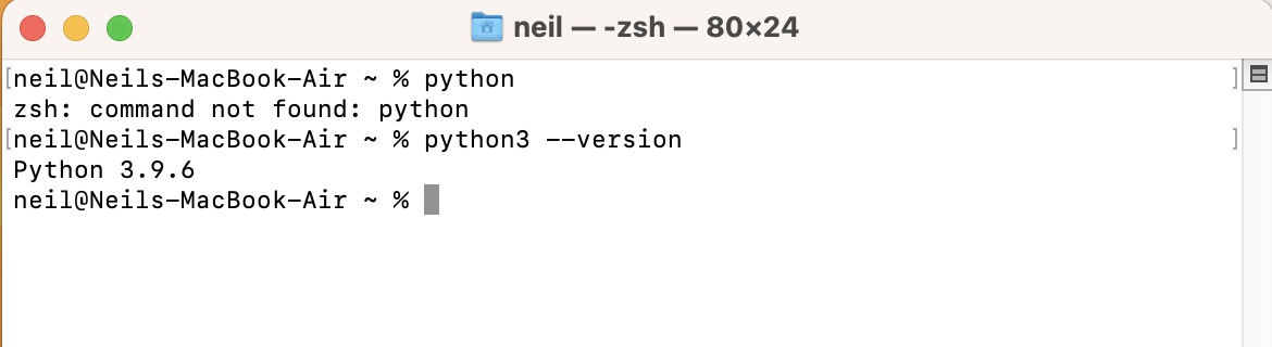 I had installed python version 3.9.6