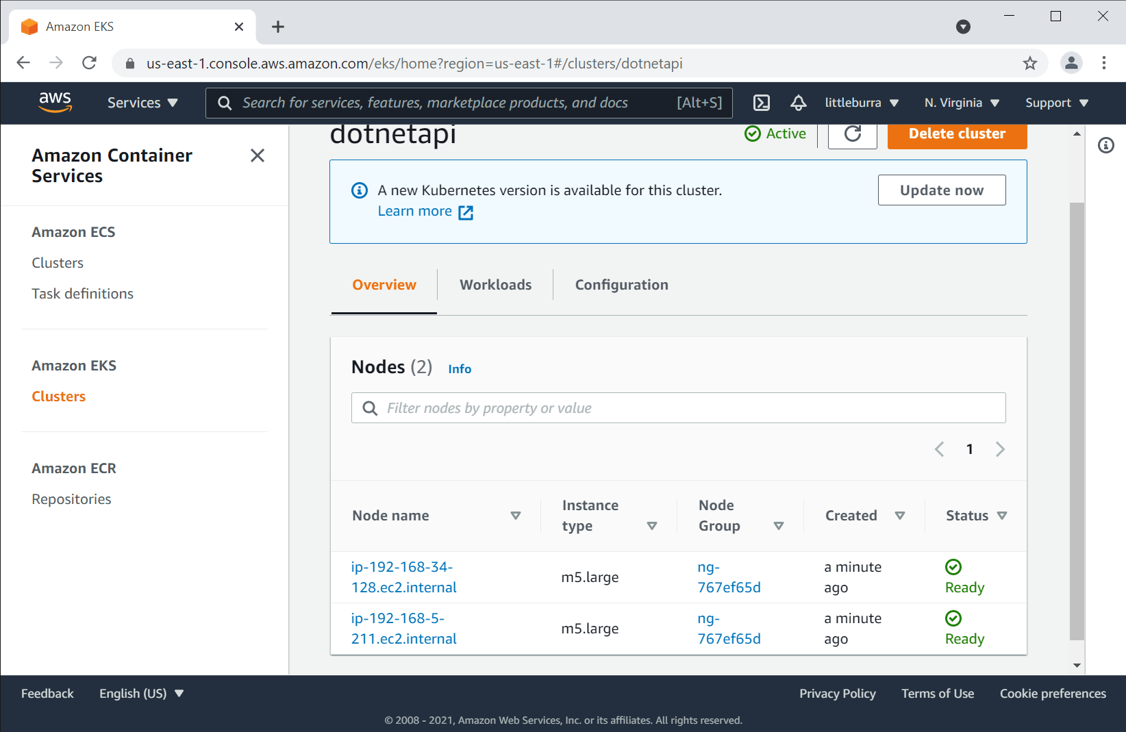 Cluster EC2 nodes