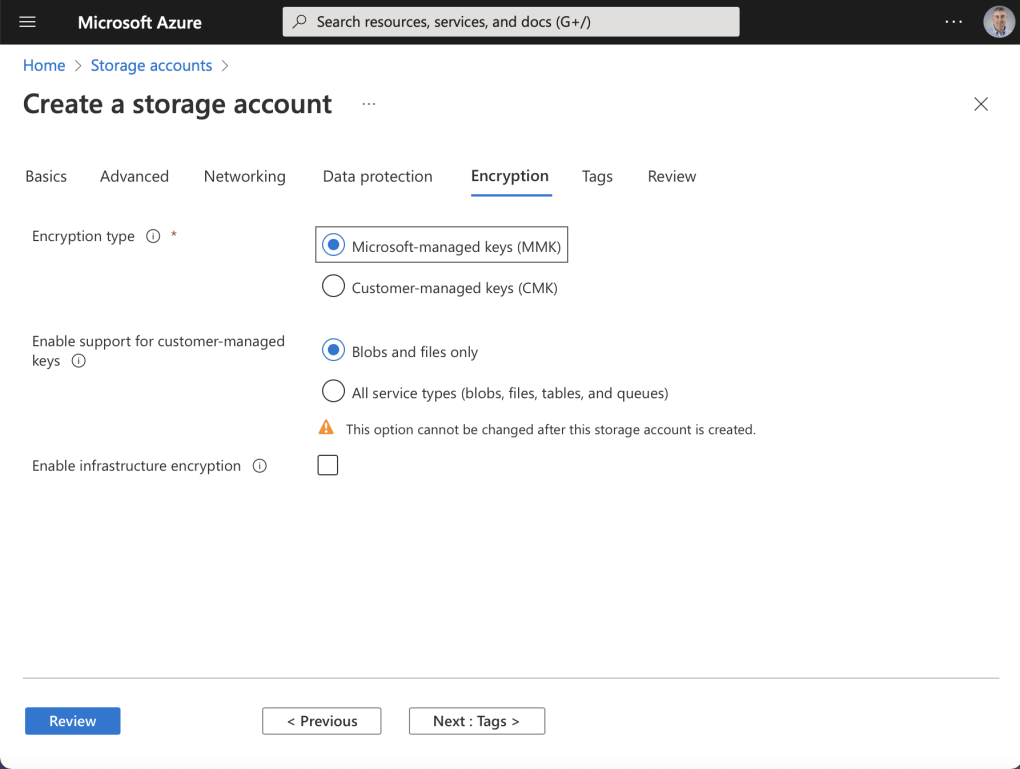 Microsoft-managed keys