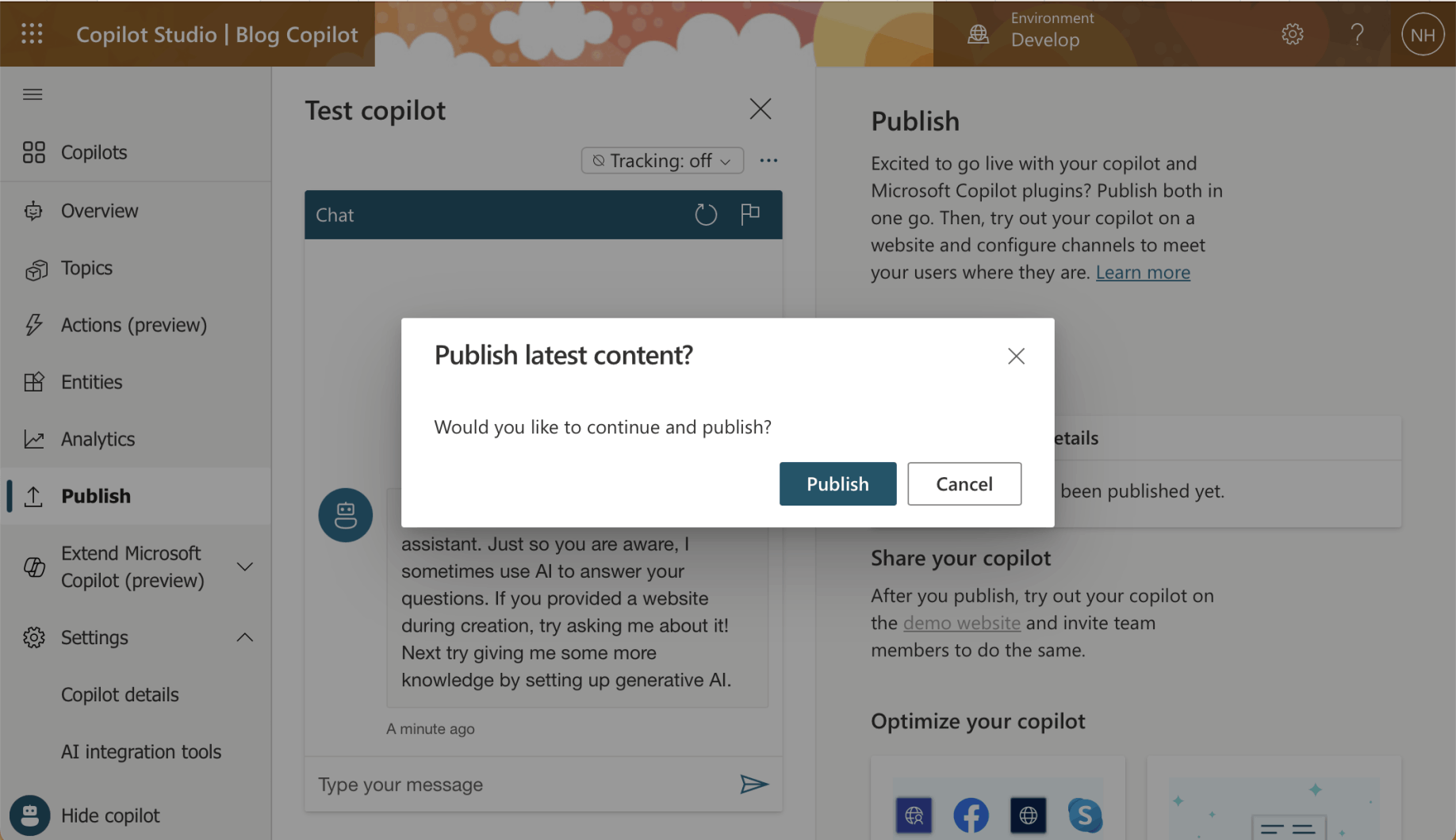 I published the Copilot