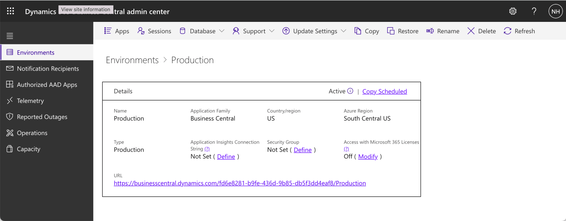"Copy Scheduled"