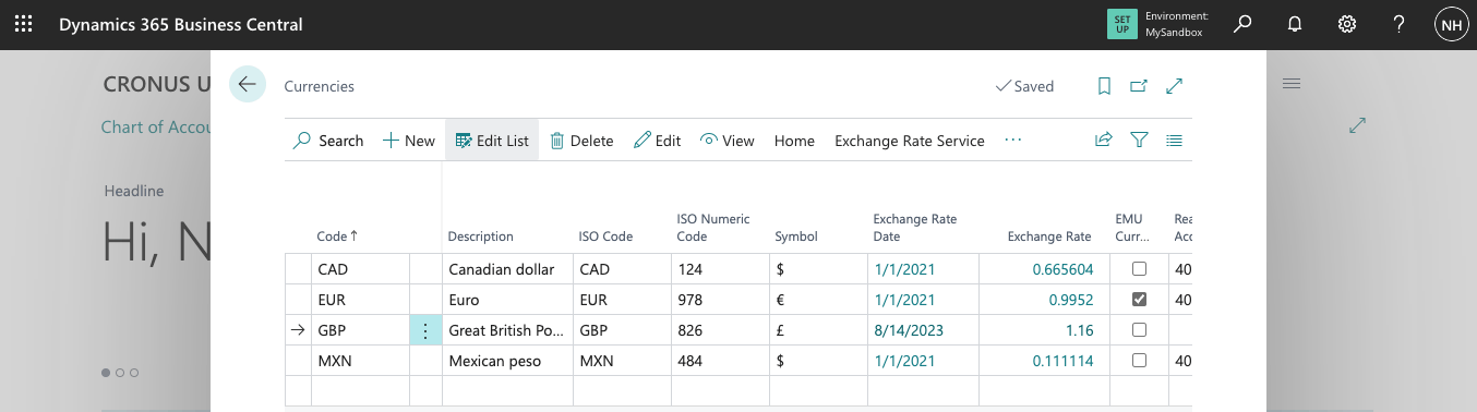 Adding an extra currency