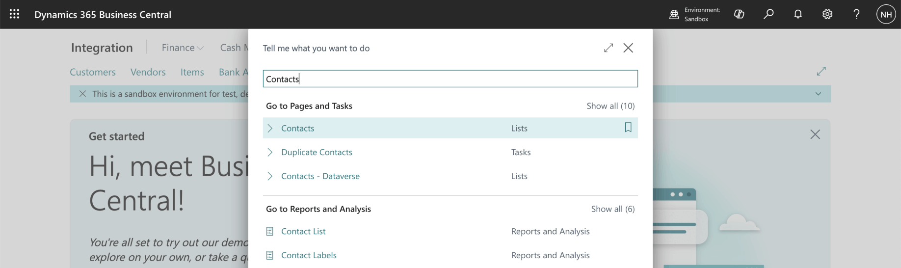 I reviewed the records in the Business Central Contacts table