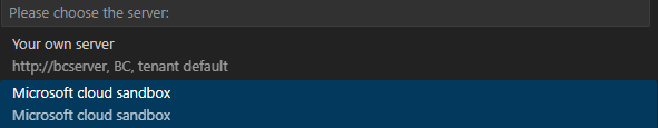 I selected the Microsoft cloud sandbox option
