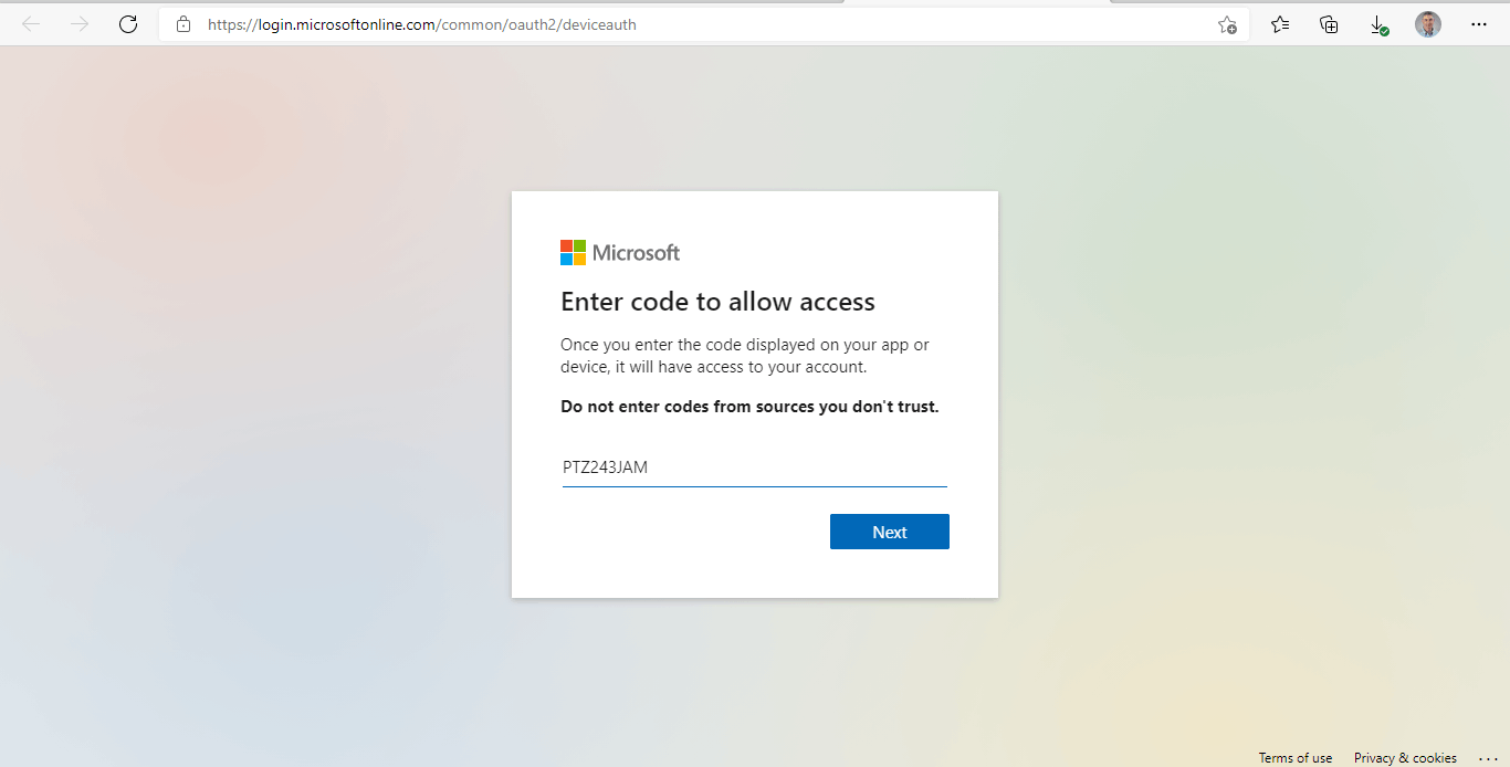 I pasted the code