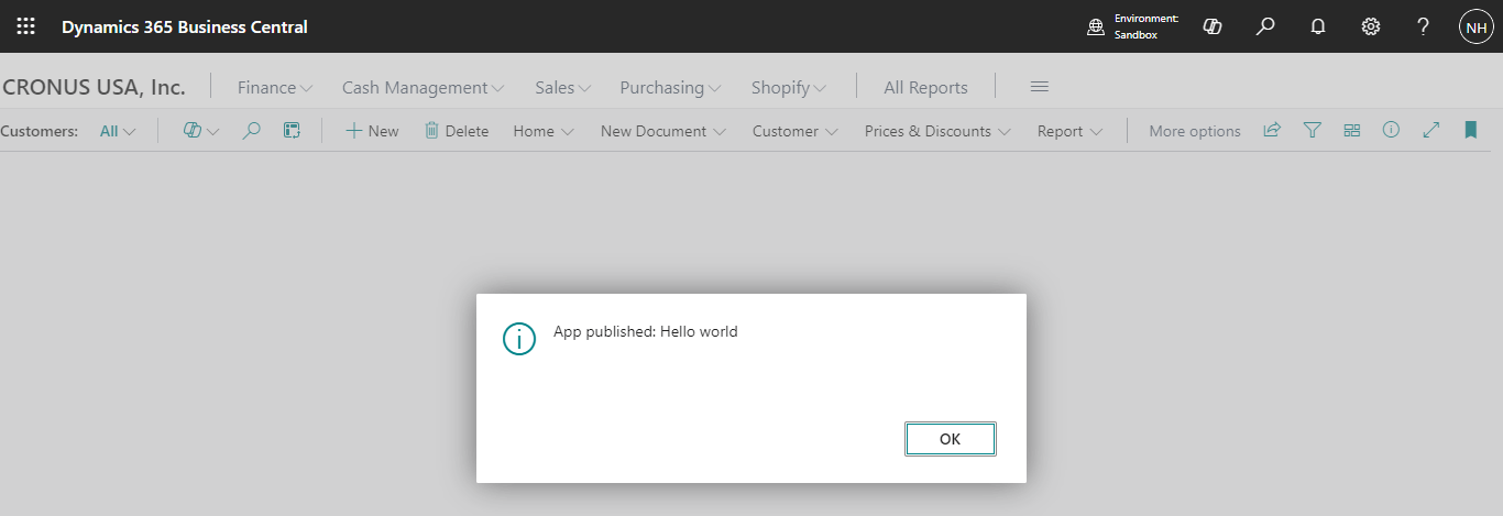 I clicked continue and the message was displayed