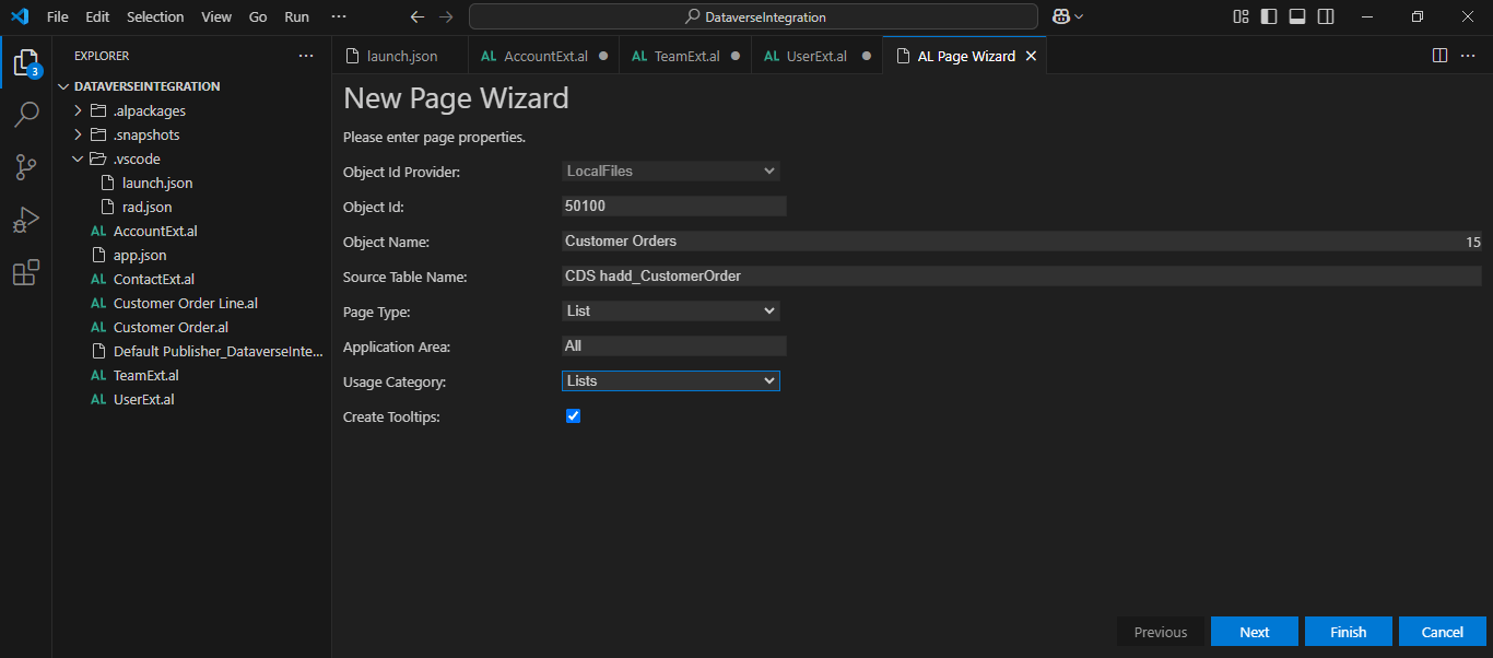 I entered list page details. I clicked the Next button