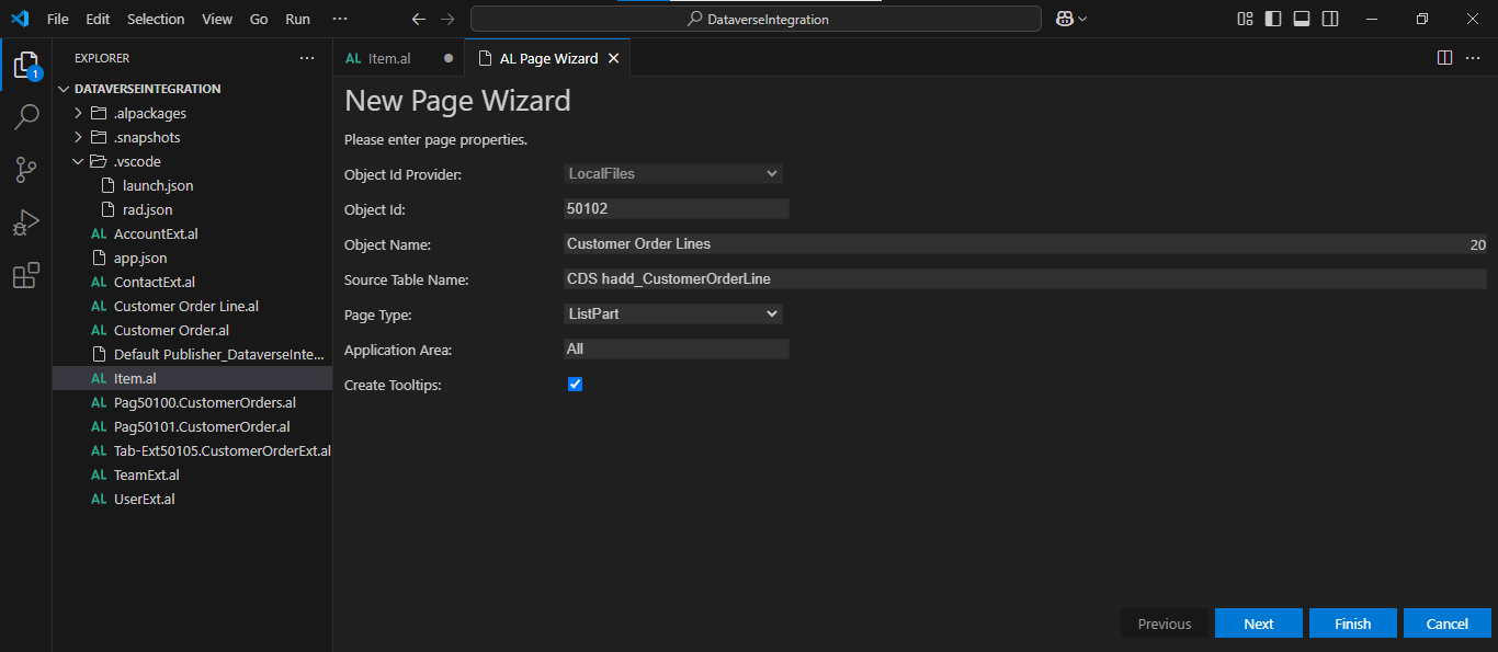 I added a Customer Order Lines ListPart