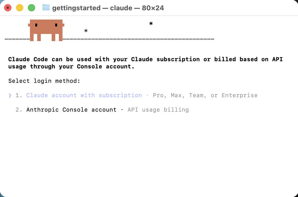 I logged in to my Claude account