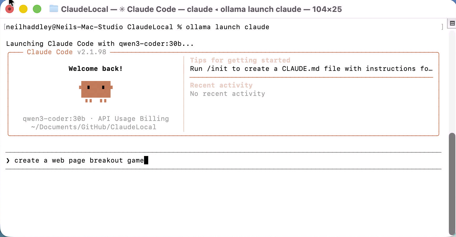 I typed the prompt to build a breakout game