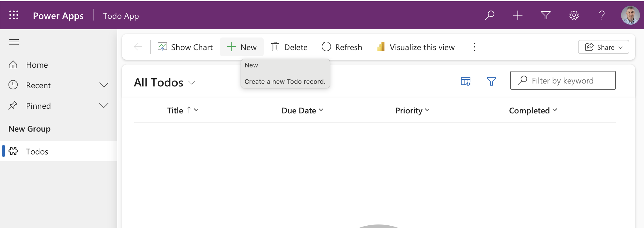It opens on an empty list, because data does not travel with the solution