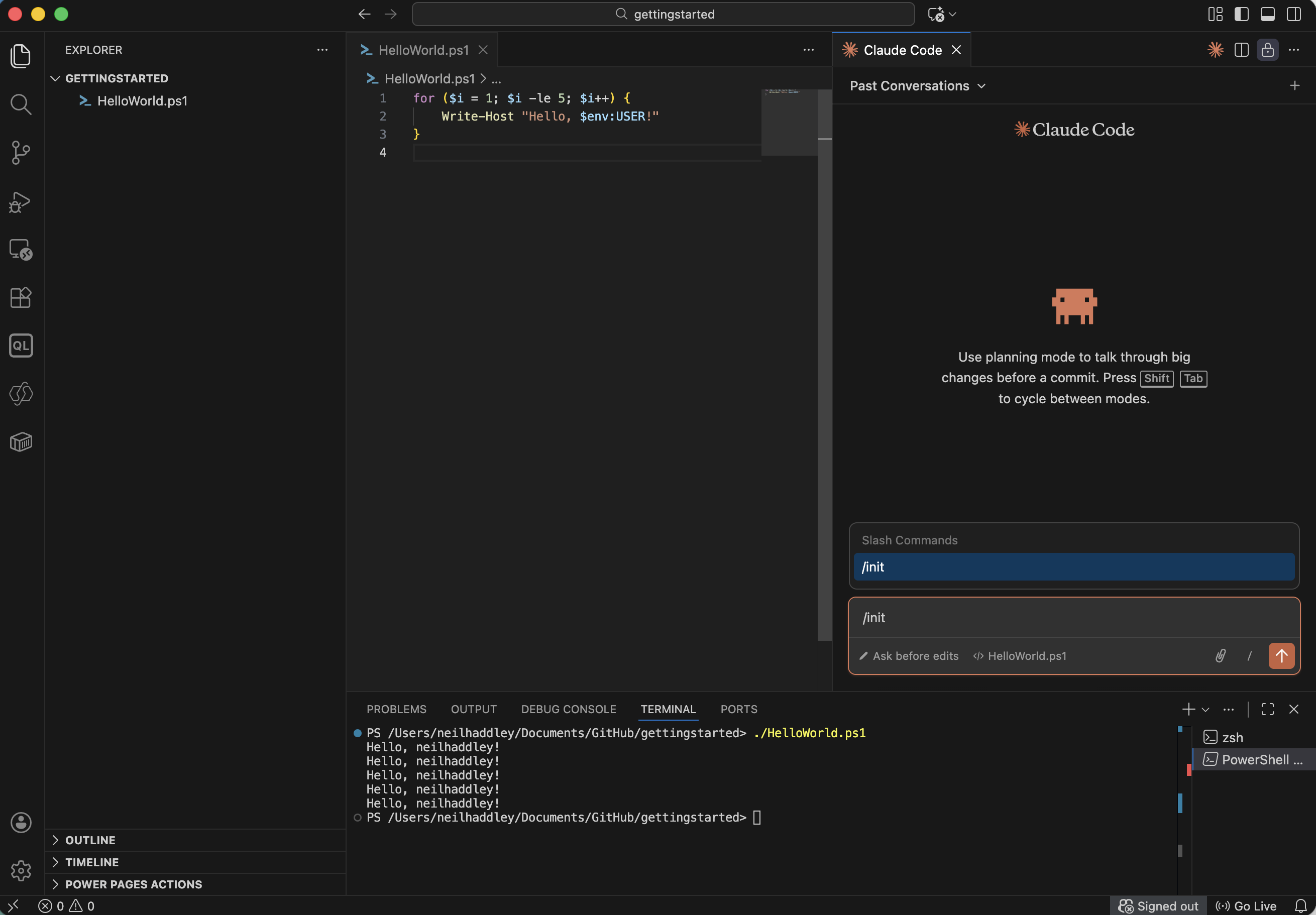 I ran /init to generate a starter CLAUDE.md