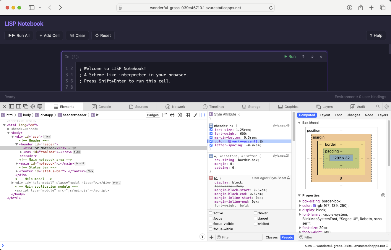 The updated accent colour was visible in the app