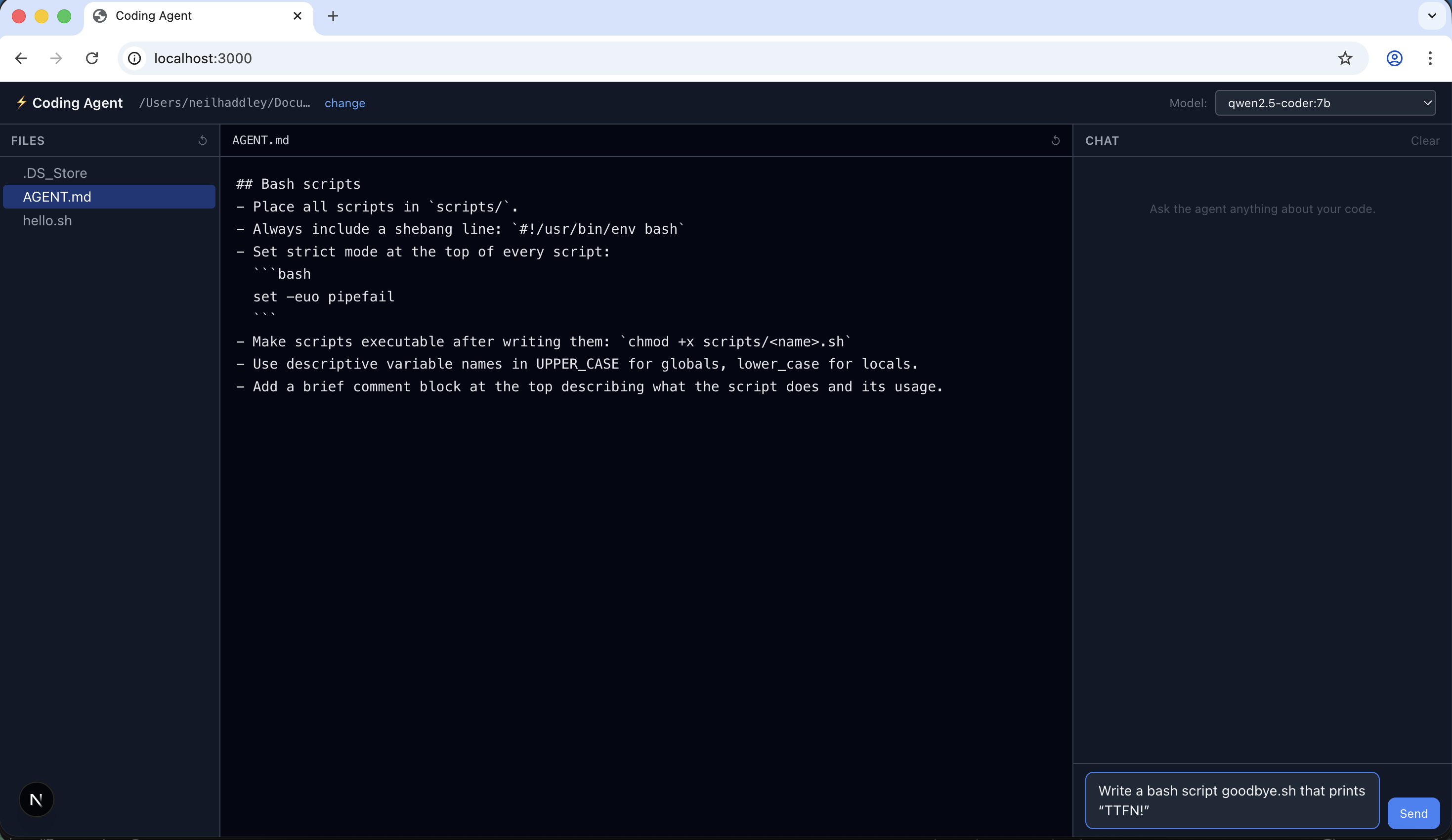 I created an example AGENT.md file in the workspace