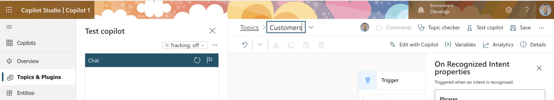 I named the Topic "Customers"