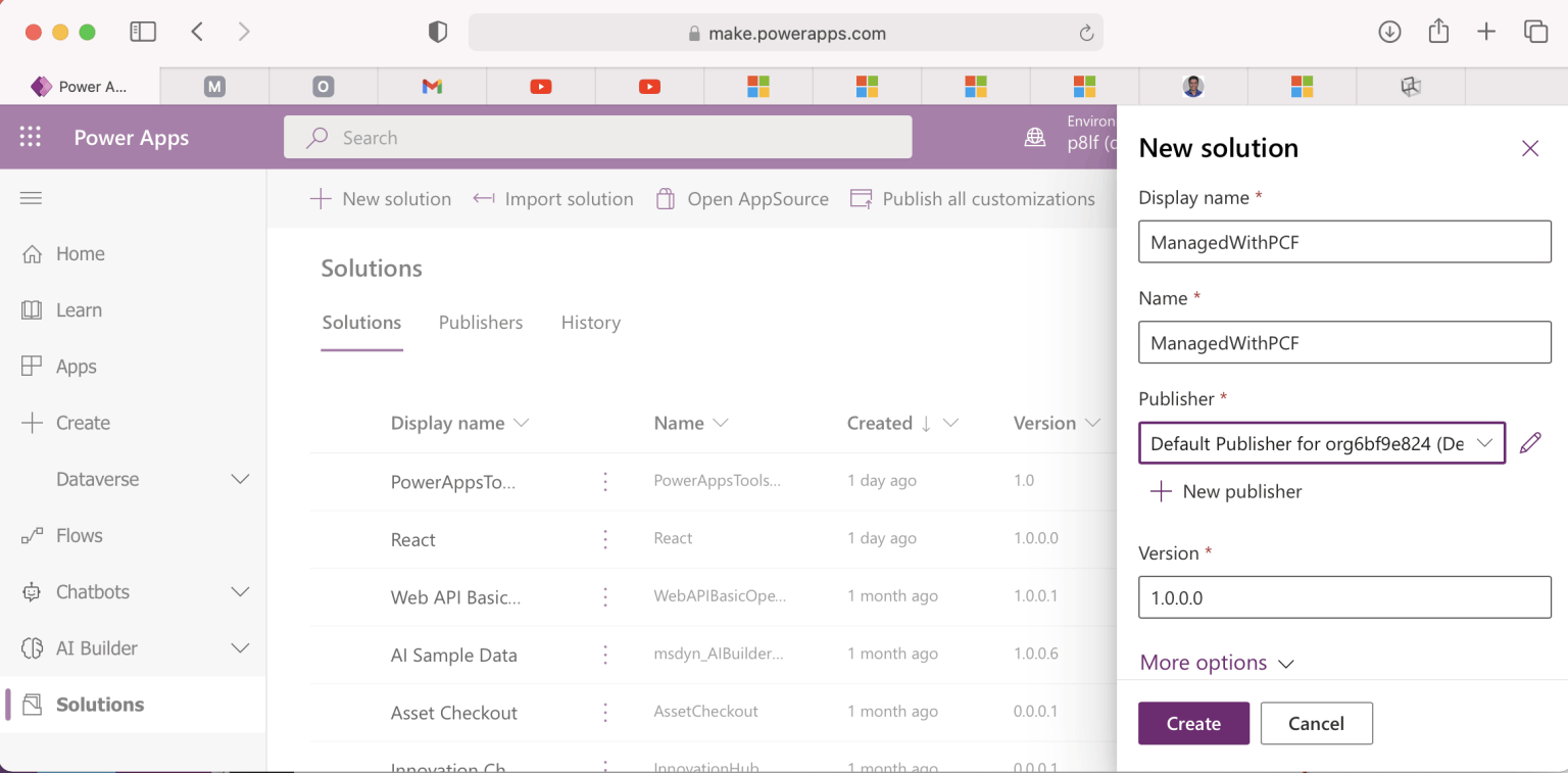 Create a test solution