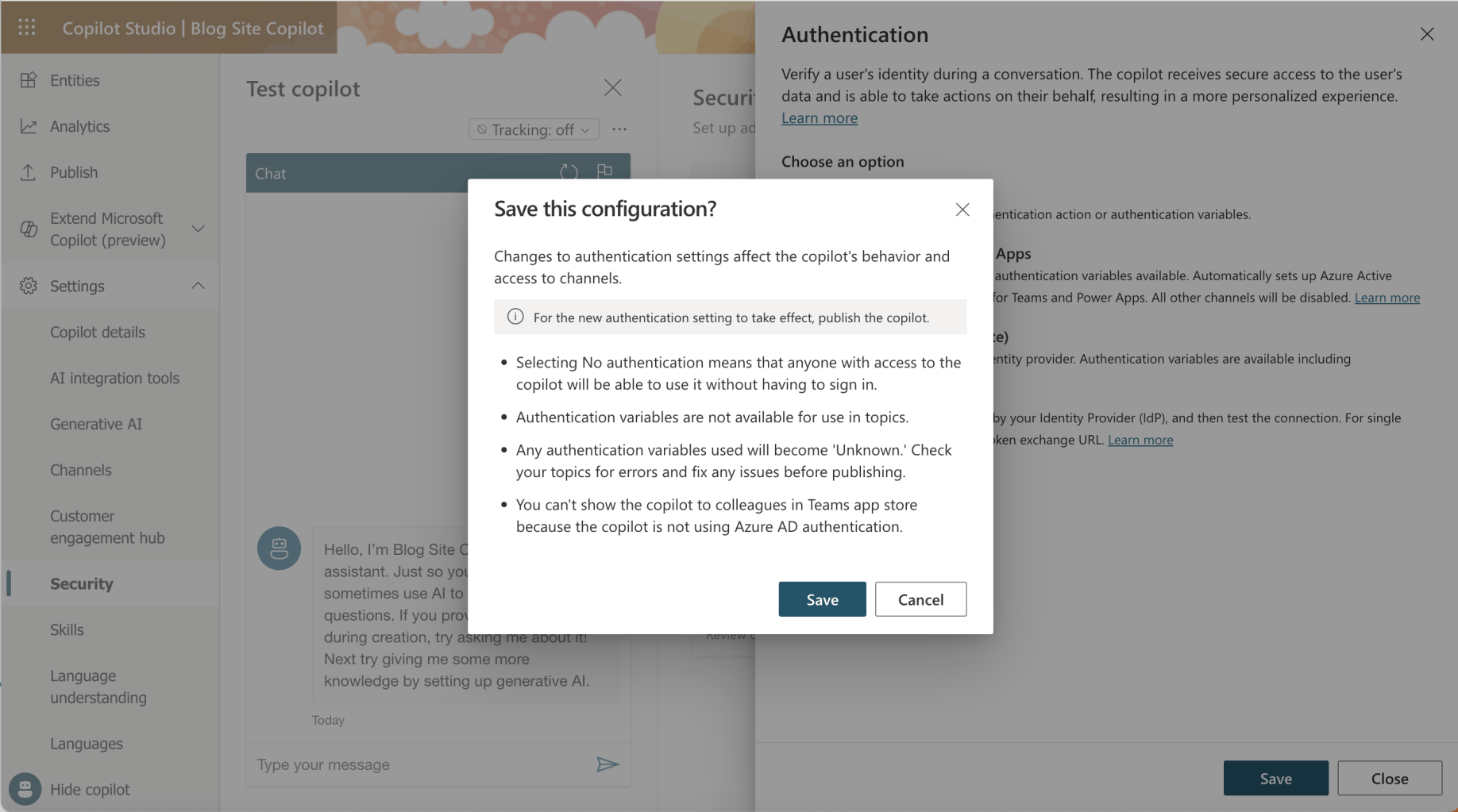 I clicked the Save button