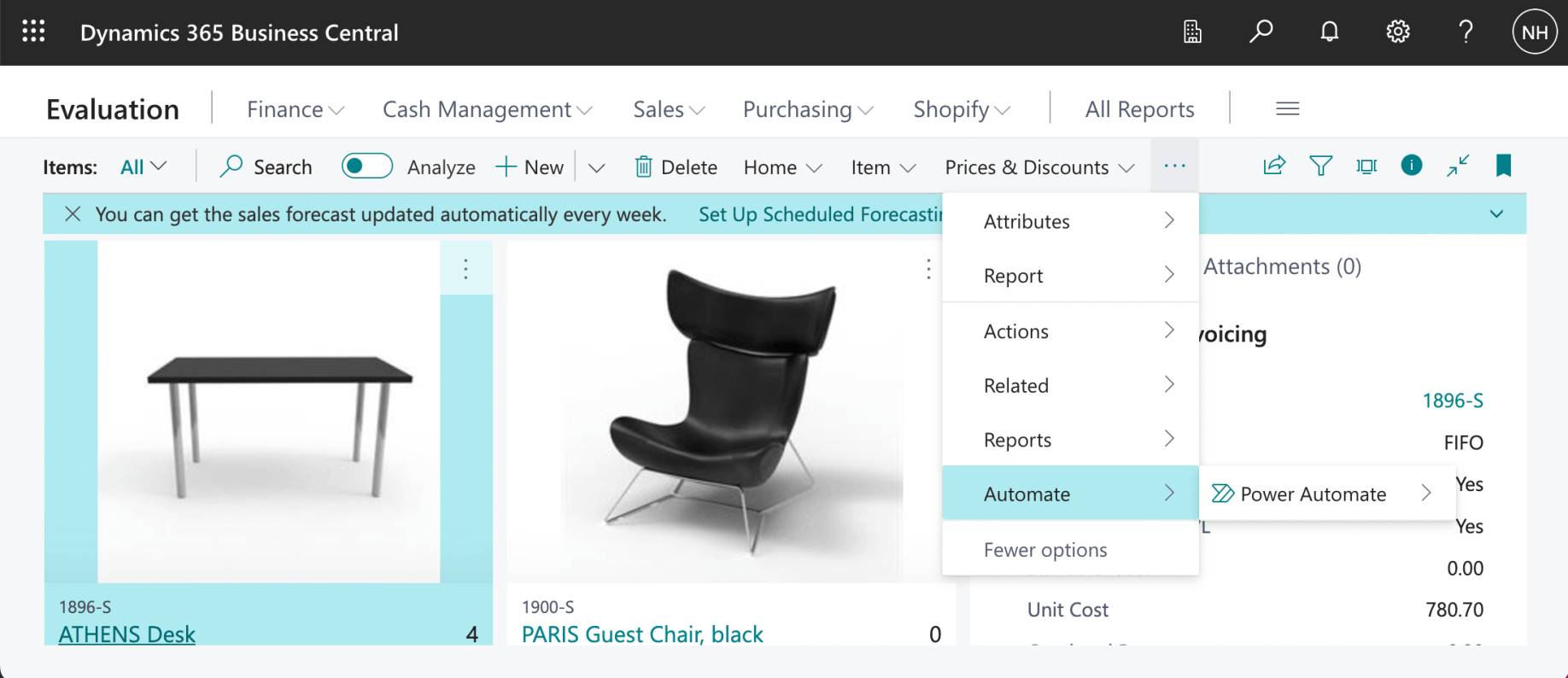 I noticed that the Blocked? flow is not displayed as a menu item in the Items page.