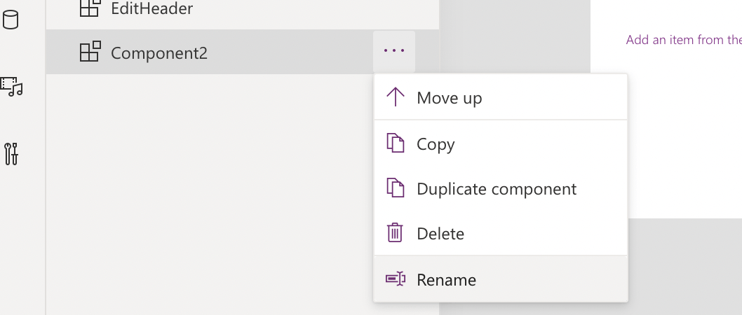 Rename the second component