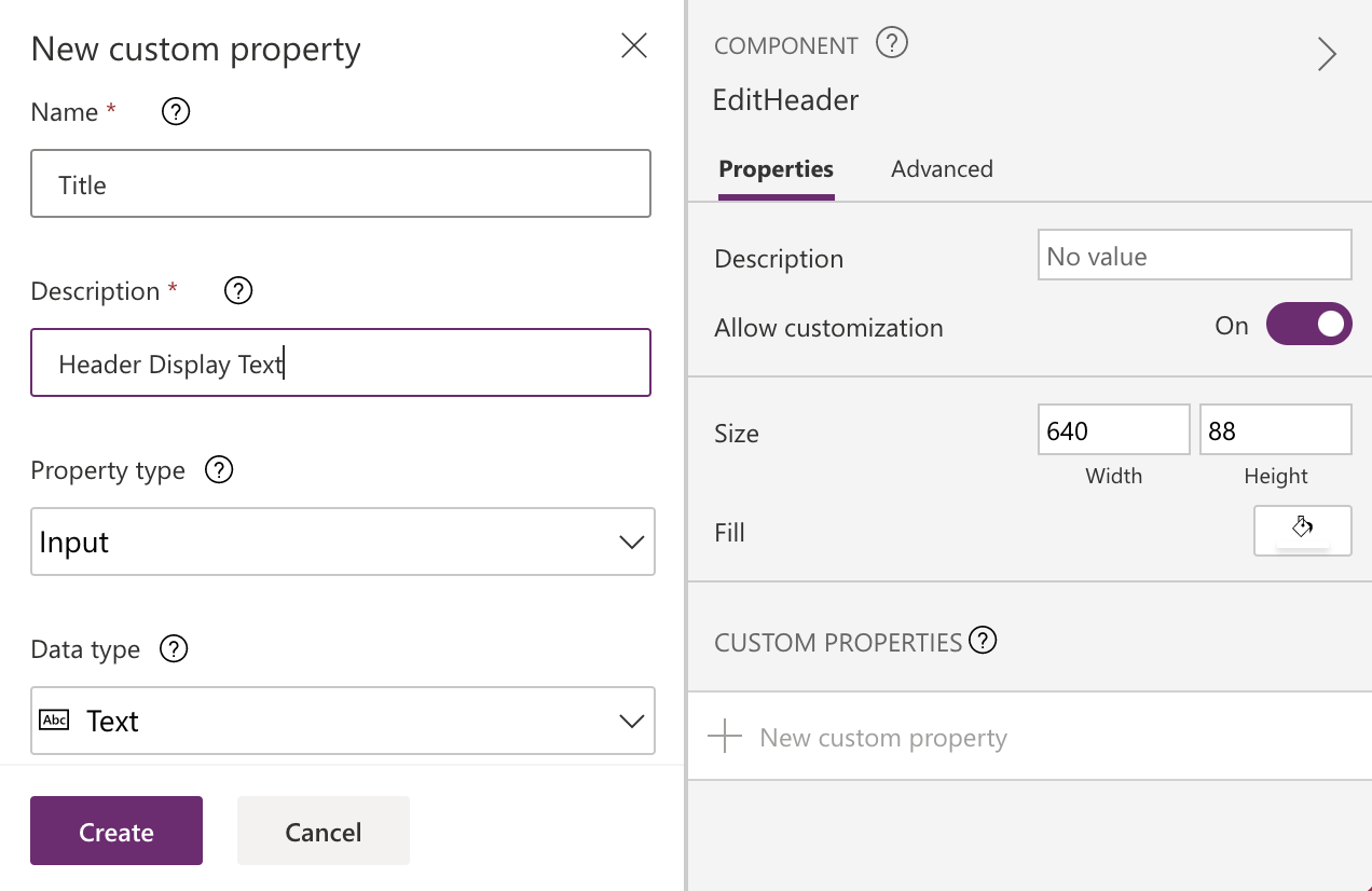 Name the Input property Title