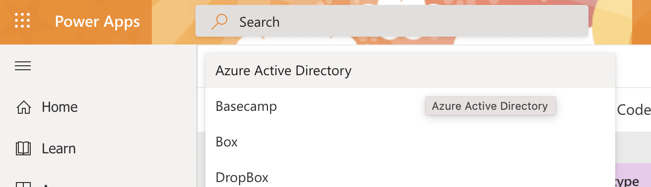 Select "Azure Active Directory" as the Identity Provider