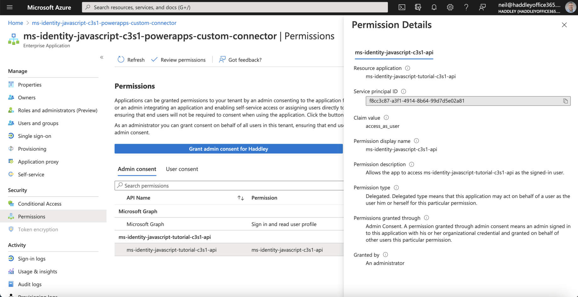 Permission Details