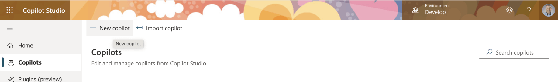 I created a new Copilot