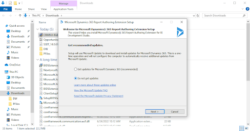 I installed the Microsoft Dynamics 365 Report Authoring Extension