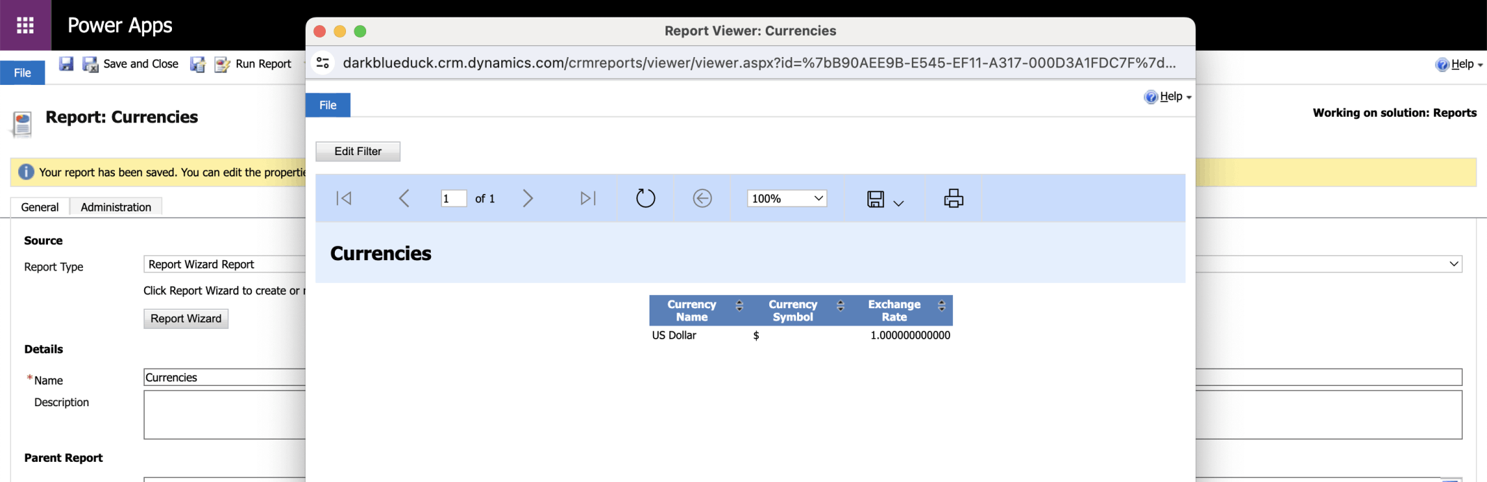 I reviewed the report