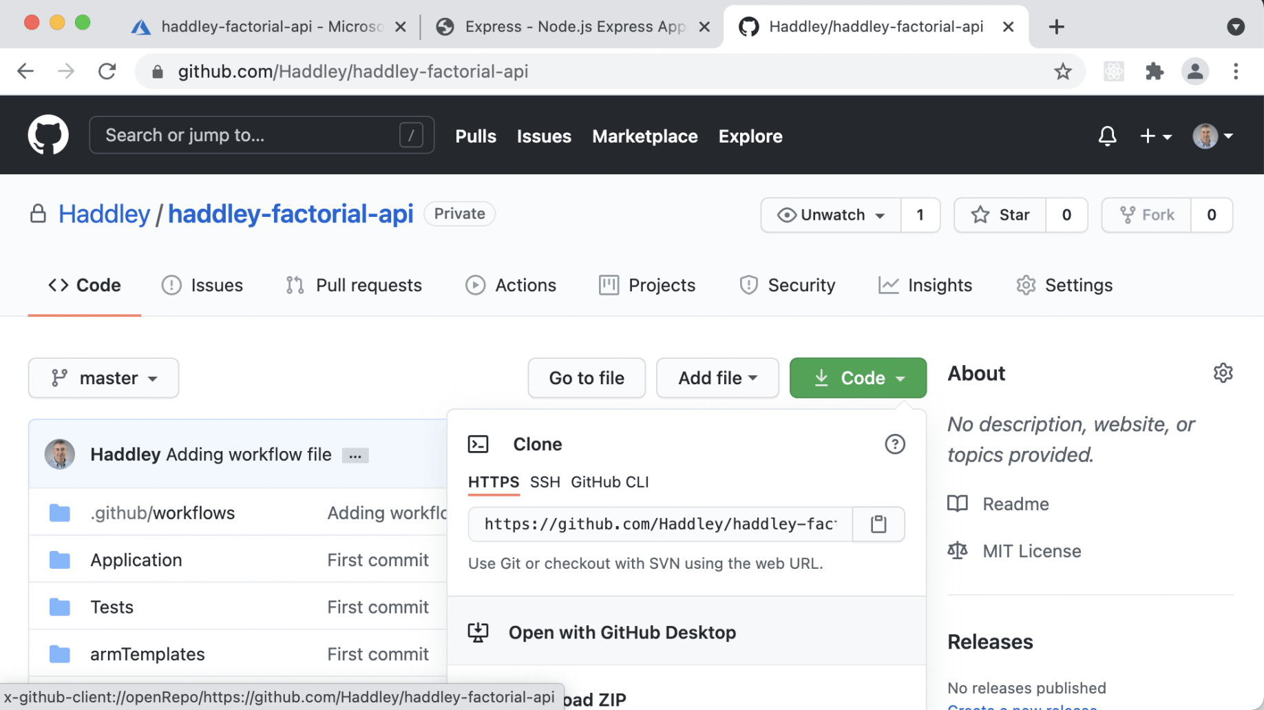 To add Factorial API... Open with GitHub Desktop