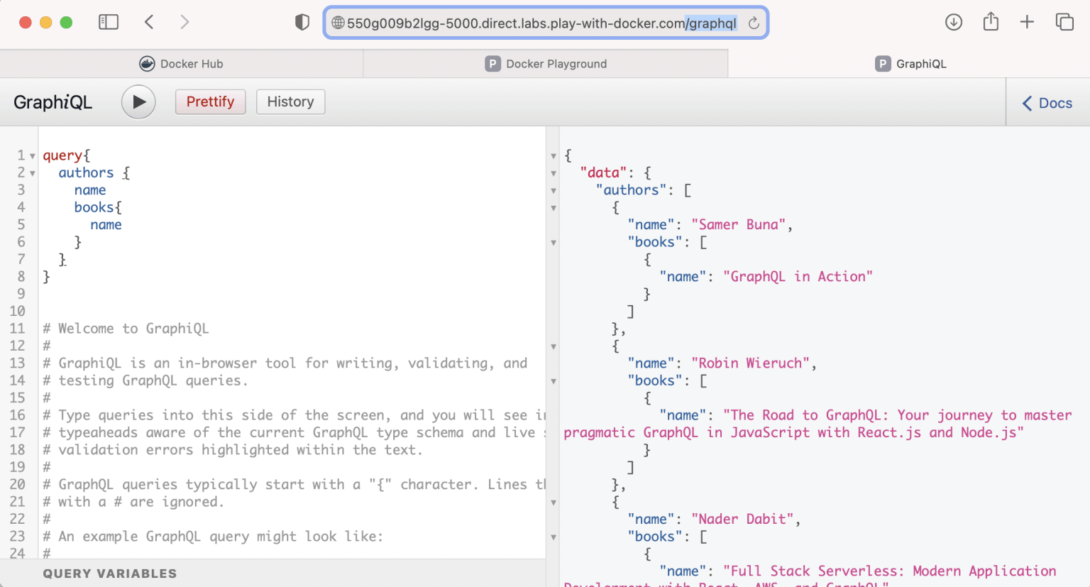 Accessing the image running in the lab