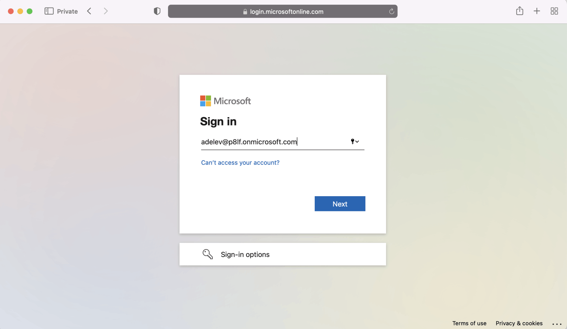 I am now able to login to the Blazor Server app using Azure Active Directory credentials