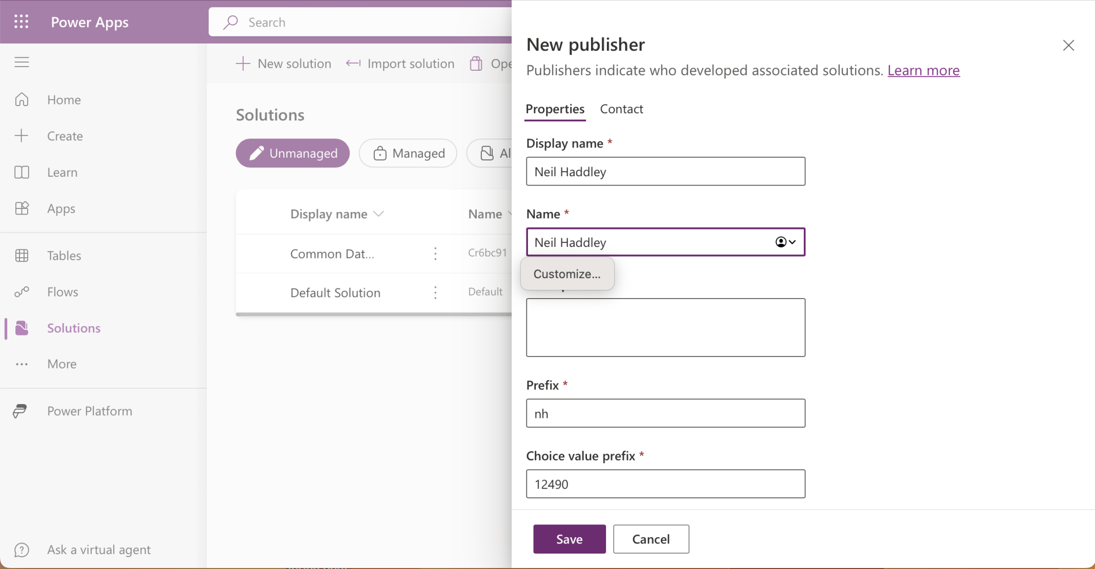 I create a new publisher (Neil Haddley)
