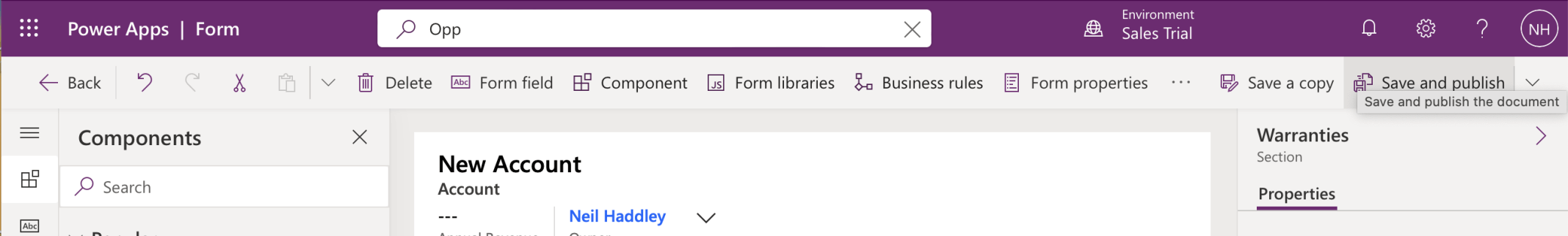I Saved and Published my changes