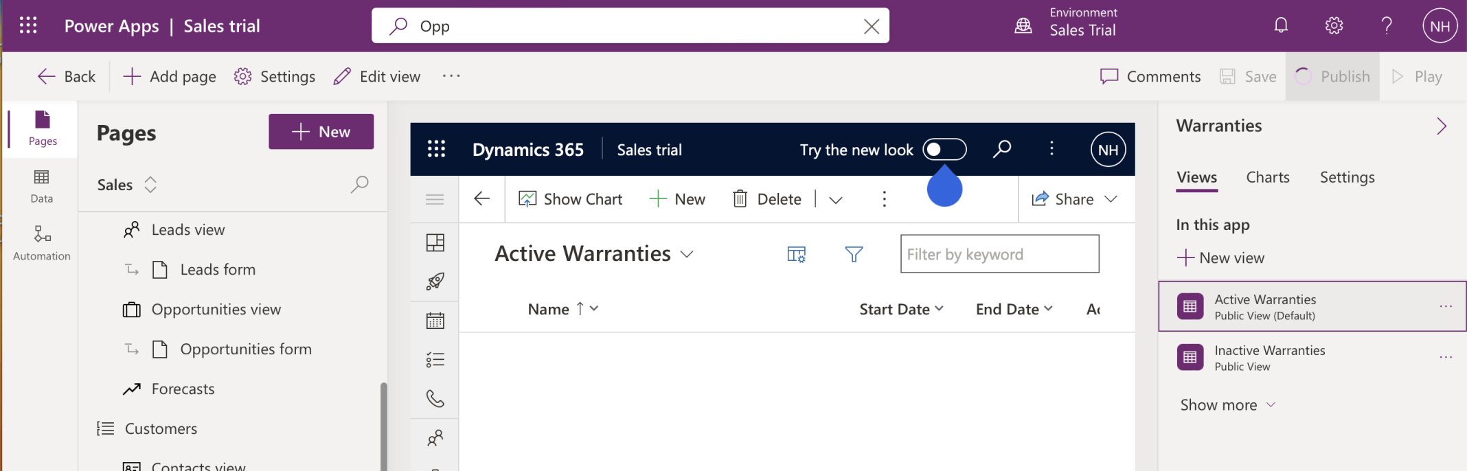I published my changes
