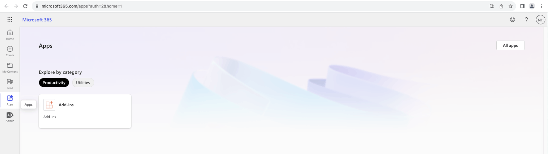 I navigated to http://microsoft365.com/